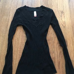 V-Neck Ribbed sweater